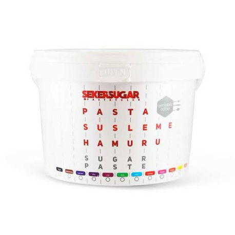 ŞEKER SUGAR 2,5 KG BEYAZ PASTA SÜSLEME HAMURU