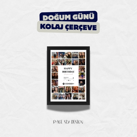 Doğum Günü Kolaj Çerçeve (21x30)