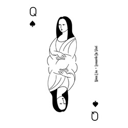 MONA LISA ♠️ LEONARDO DA VINCI / THE PAINTER'S GAME PLAYING CARD SERIES