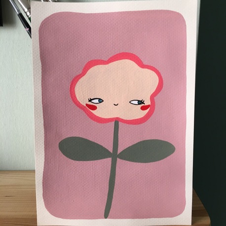 Flower Girl Art Print