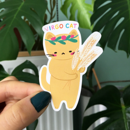 Başak Burcu Kedi Sticker