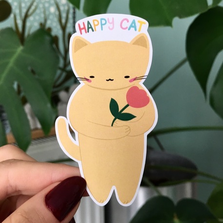 Happy Cat Sticker