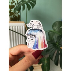 Unicorn Head Sticker 