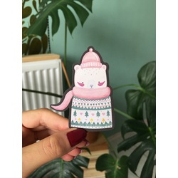 Pink Bear Sticker 