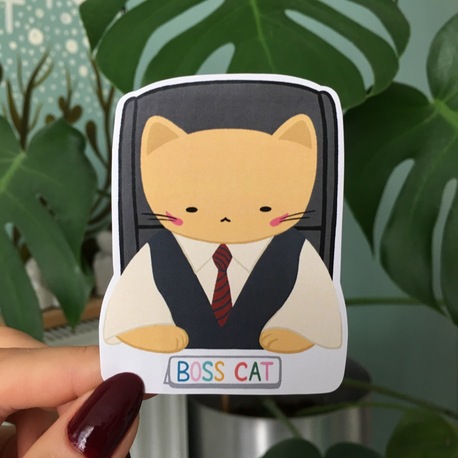 Boss Cat Sticker