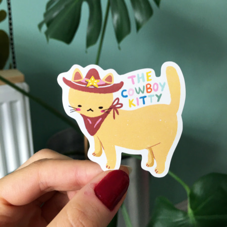 The Cowboy Kitty Sticker