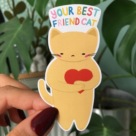 Your Best Friend  Cat Sticker