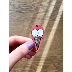 Ice Cream Couple Sticker