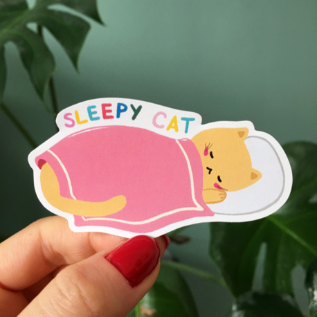 The Sleepy Cat Sticker