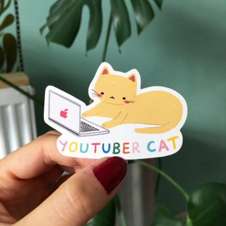 The Youtuber Cat Sticker