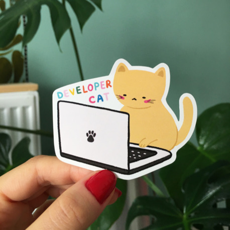 Developer Cat Sticker
