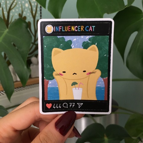 Influencer Cat Sticker