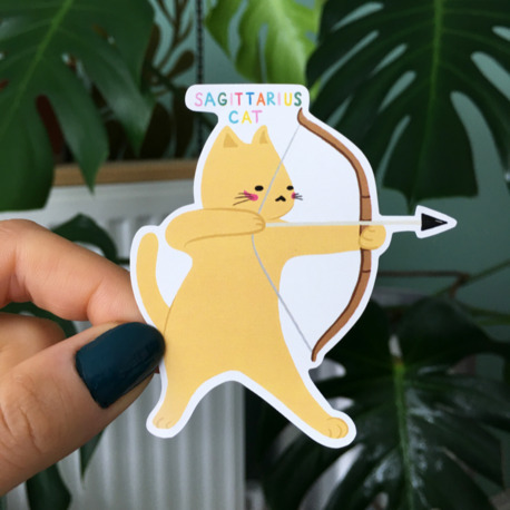 Yay Burcu Kedi Sticker