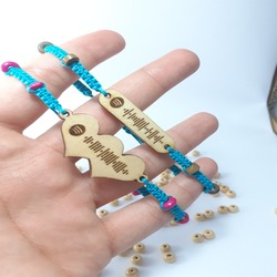 2 Adet Kişiye Özel Müzik Kodlu Spotify Bileklik