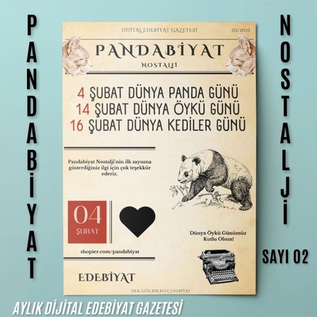 Pandabiyat Nostalji Aylık Dijital Edebiyat Gazetesi – Sayı 02