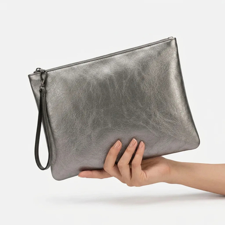 CLUTCH ( El Çanta ) Koyu Platin 