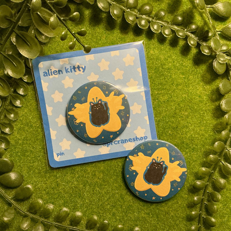 ''Alien Kitty'' Pin