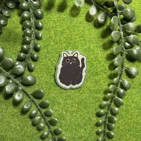 ''Flower Kitty'' Sticker