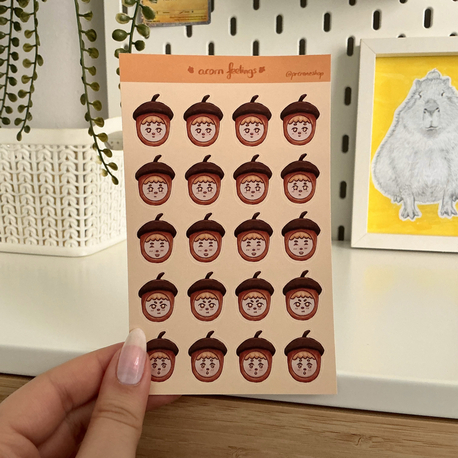 ''Acorn Feelings'' Sticker Sheet