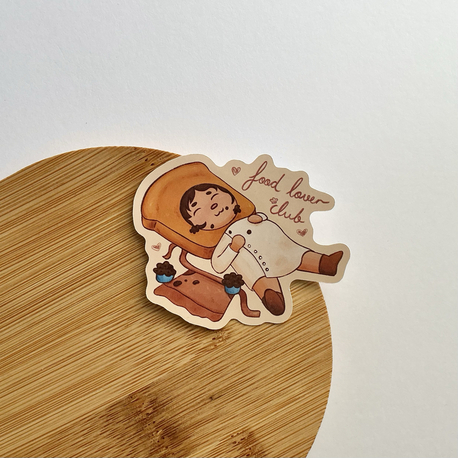 ''Food Lover Club'' Sticker