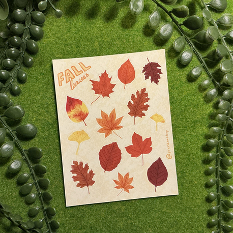 ''Fall Leaves'' Sticker Sheet