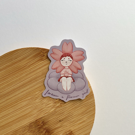 ''Flower Girl'' Sticker