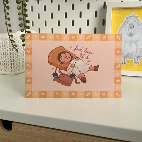 ''Food Lover Club'' Postcard