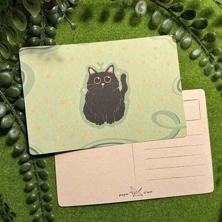 ''Flower Kitty'' Postcard
