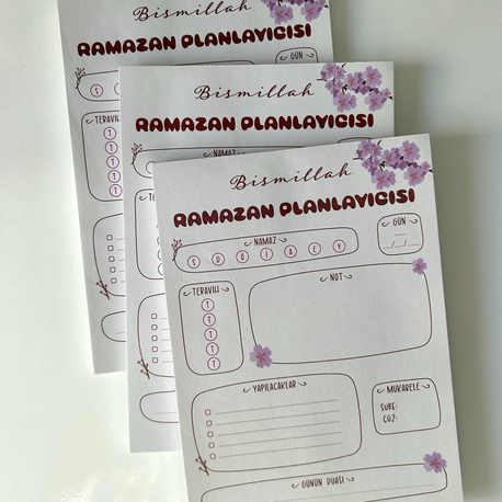 Ramazan planlayıcısı notepad - sakura