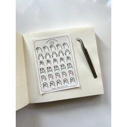 book reactions #5 şeffaf sticker