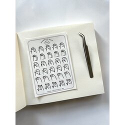 book reactions #4 şeffaf sticker