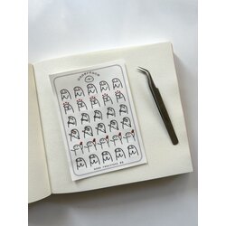 book reactions #6 şeffaf sticker