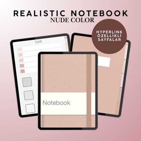 Realistic Notebook Nude Color