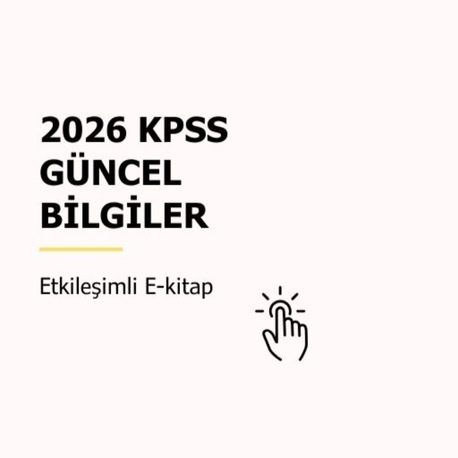 2026 KPSS GÜNCEL BİLGİLER