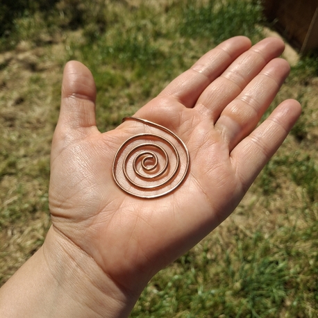 PH200 Bakır Spiral El Takısı