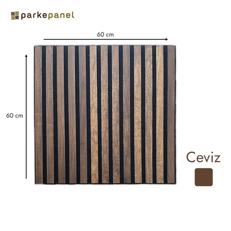 Akustik Duvar Paneli 60*60 Ceviz