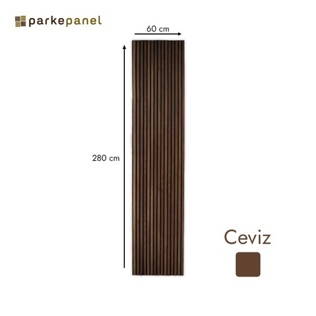 Akustik Duvar Paneli 60*280 Ceviz
