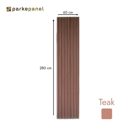 Akustik Duvar Paneli 60*280 Teak