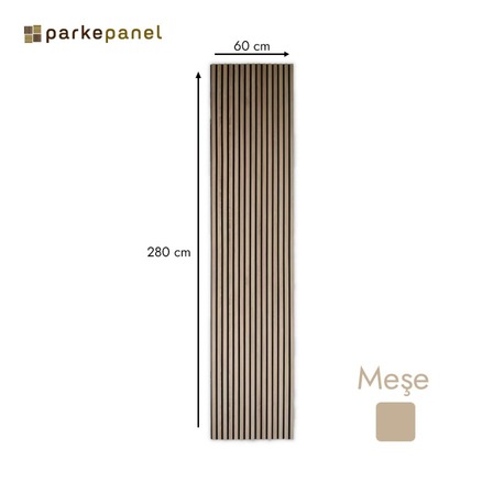 Akustik Duvar Paneli 60*280 Meşe