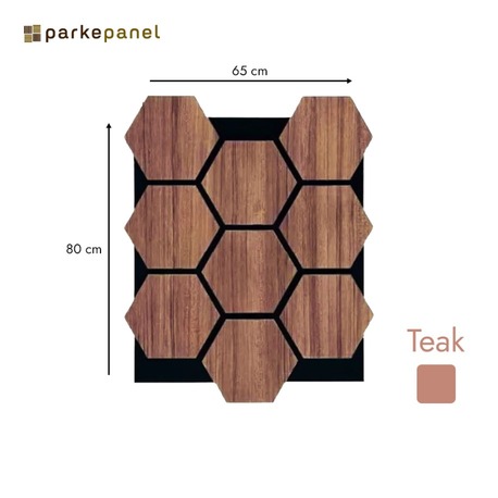 Akustik Duvar Paneli Barok Teak