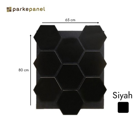 Akustik Duvar Paneli Barok Siyah