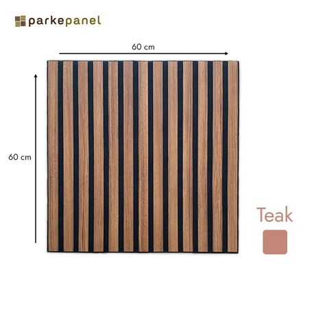 Akustik Duvar Paneli 60*60 Teak