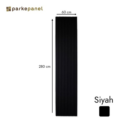 Akustik Duvar Paneli 60*280 Siyah