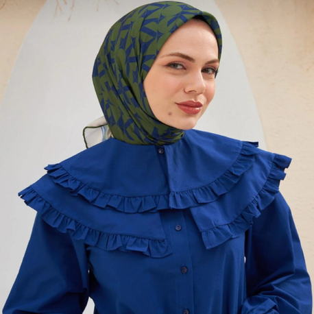 İpekhan Eva Desen Eşarp Yeşil 