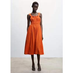 Orange elbise 