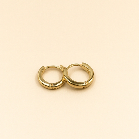 Mini Halka Küpe Gold