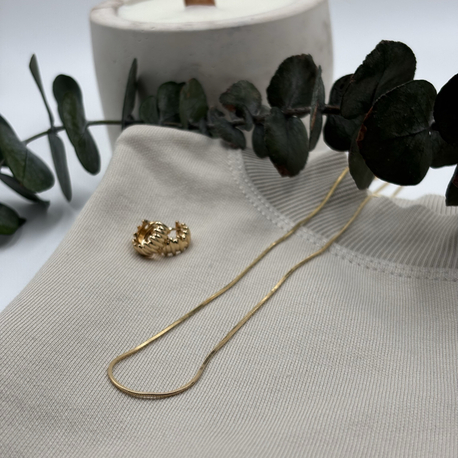 Minimal Yılan Zincir Kolye Rose