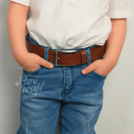 Çocuk Kemeri %100 Hakiki Deri 3 cm Taba Yumuşak Kopma Kırılma Olmaz