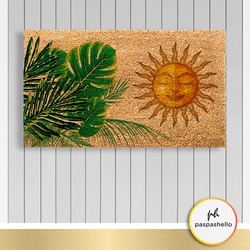 Paspashello Deve Tabanı - Güneş PVC Taban Coco Kapı Önü  Paspas