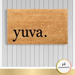 Paspashello Yuva PVC Tabanlı Coco Kapı Önü Paspas